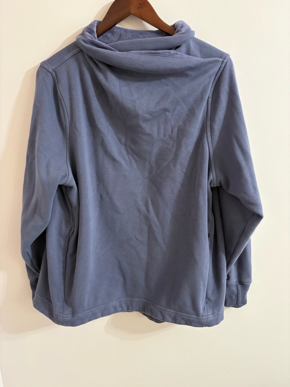 Athleta XL Cozy Slate Purple Fleece Jacket